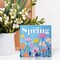 Rustic Farmhouse Spring Wooden Box Sign – Colorful Tulip Décor for Home, Office, Shelf, or Wall, Perfect for Spring Holidays & Parties (5 x 5 Inches)